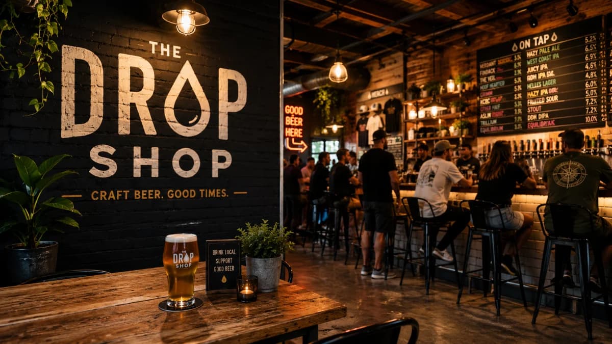 The Drop Shop taproom and bottle shop